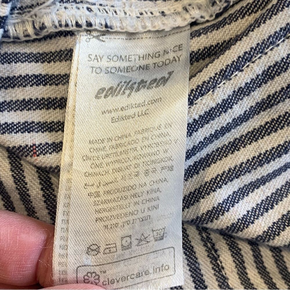 Edikted Stripe Out Cargo Pants Size Medium - Picture 8 of 10